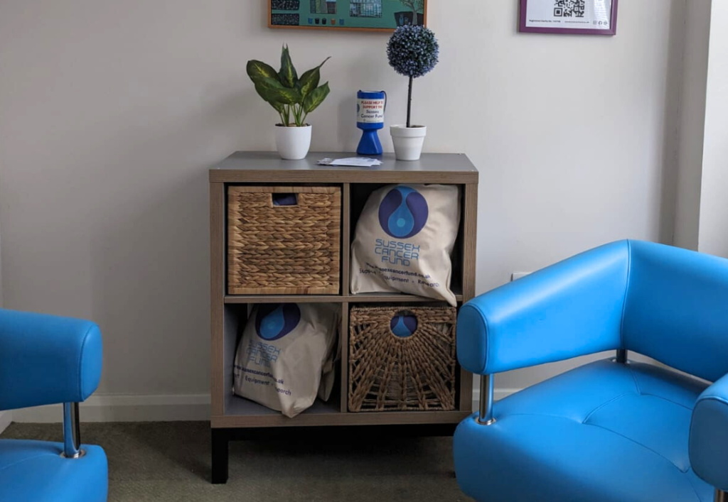 A cabinet in a room